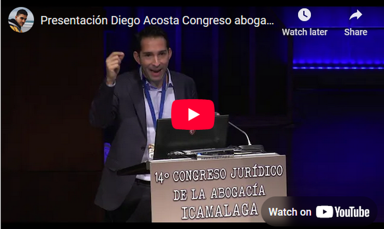 Presentación de Diego Acosta en el Congreso de abogacía de Málaga Parte 2
