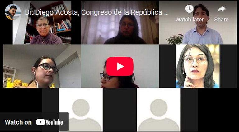 Presentation Dr Diego Acosta, Congress of the Republic of Peru