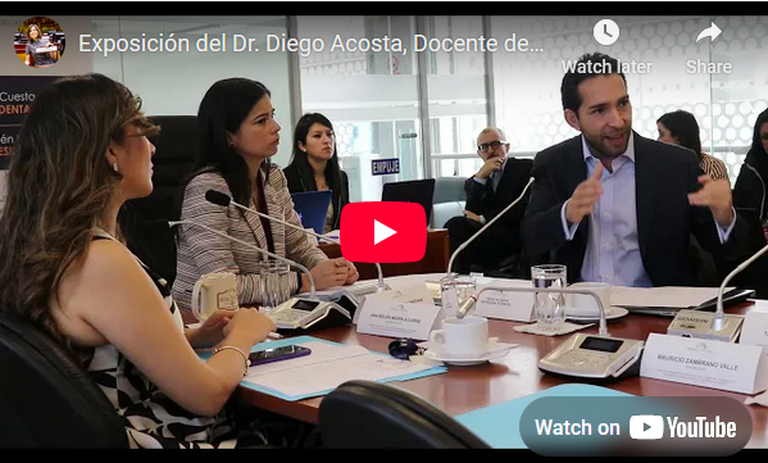 Presentation Ecuador´s Parliament, Reform Project Organic Law on Human Mobility