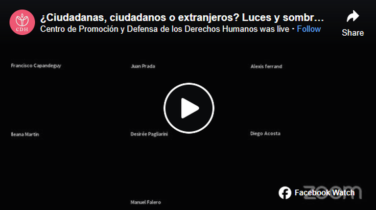 Dialogue with Uruguayan MPs about the Creation of a Naturalization Procedure